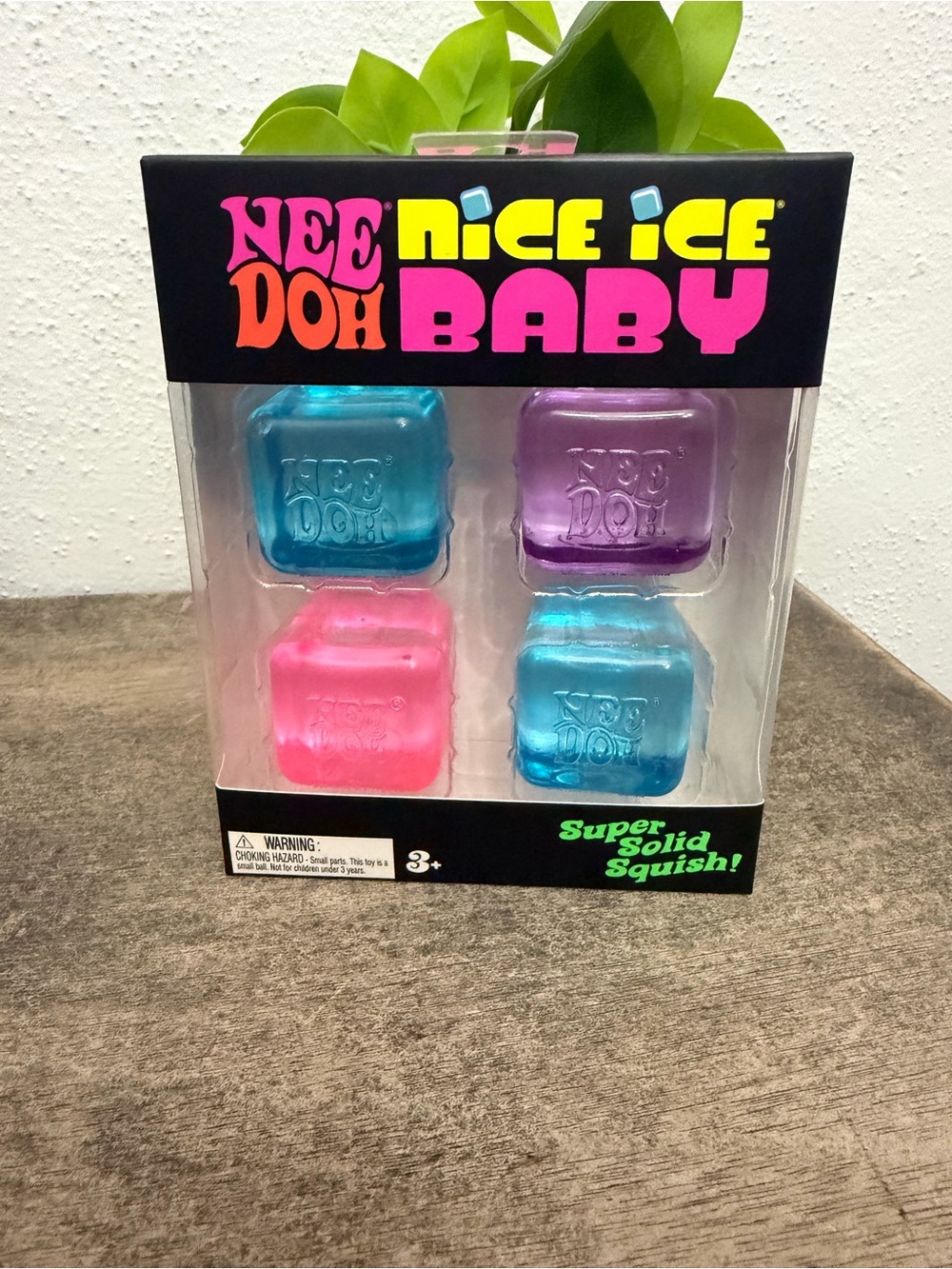 Nee Doh Nice Ice Baby Squishy Ice Cubes - Blue, Purple, Pink
